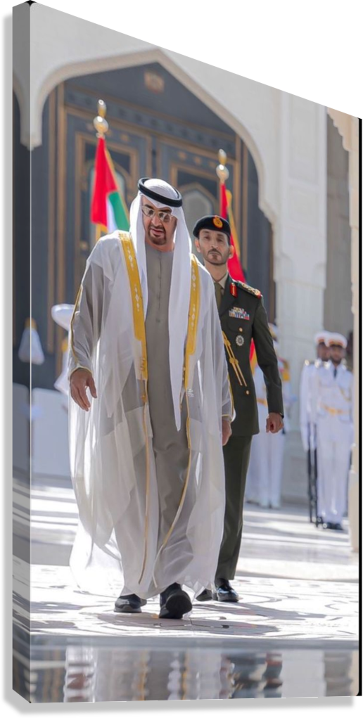 PRESIDENT MOHAMED BIN ZAYED AL NAHYAN NATIONAL CEREMONY CANVAS POSTER