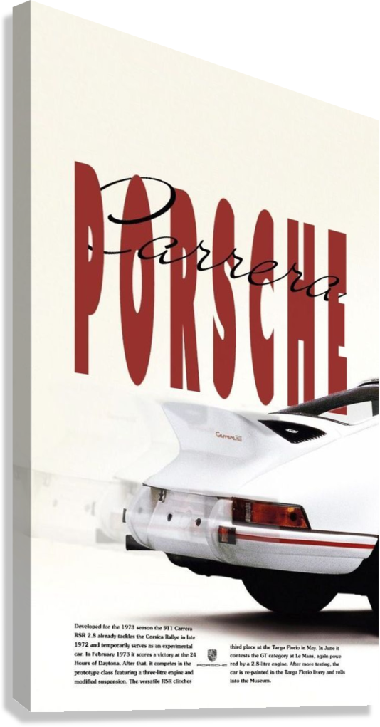 PORCHE CANVAS POSTER