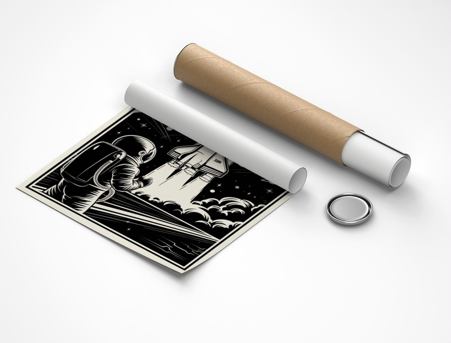Rolled poster