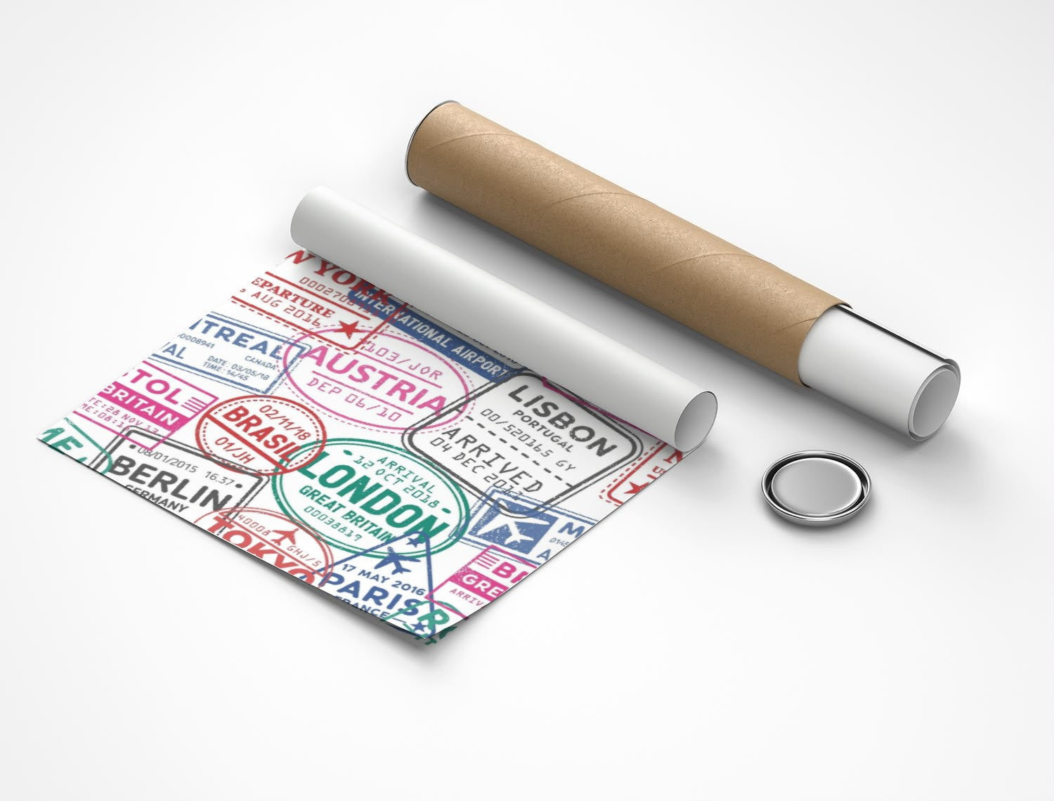 Rolled poster