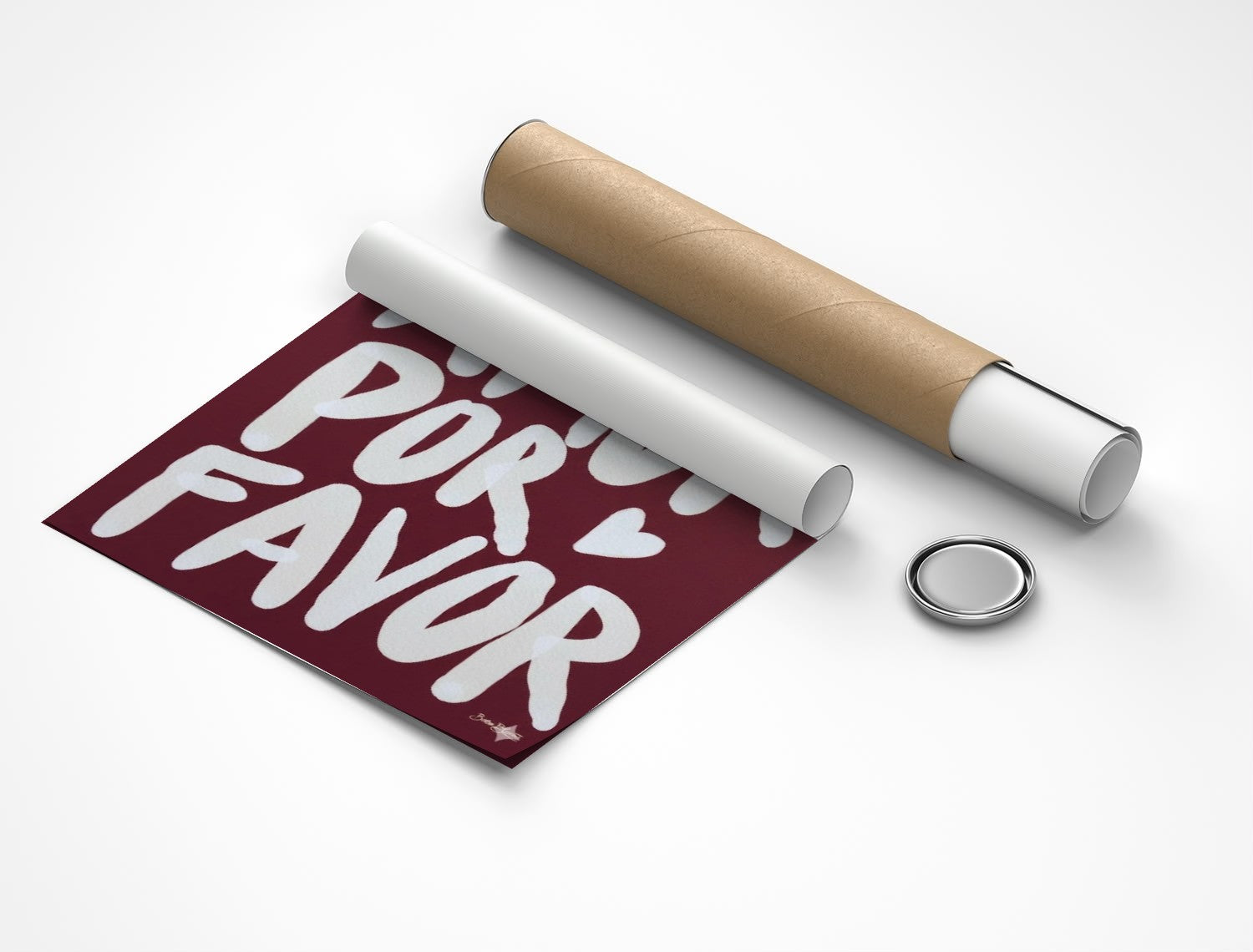 Rolled poster