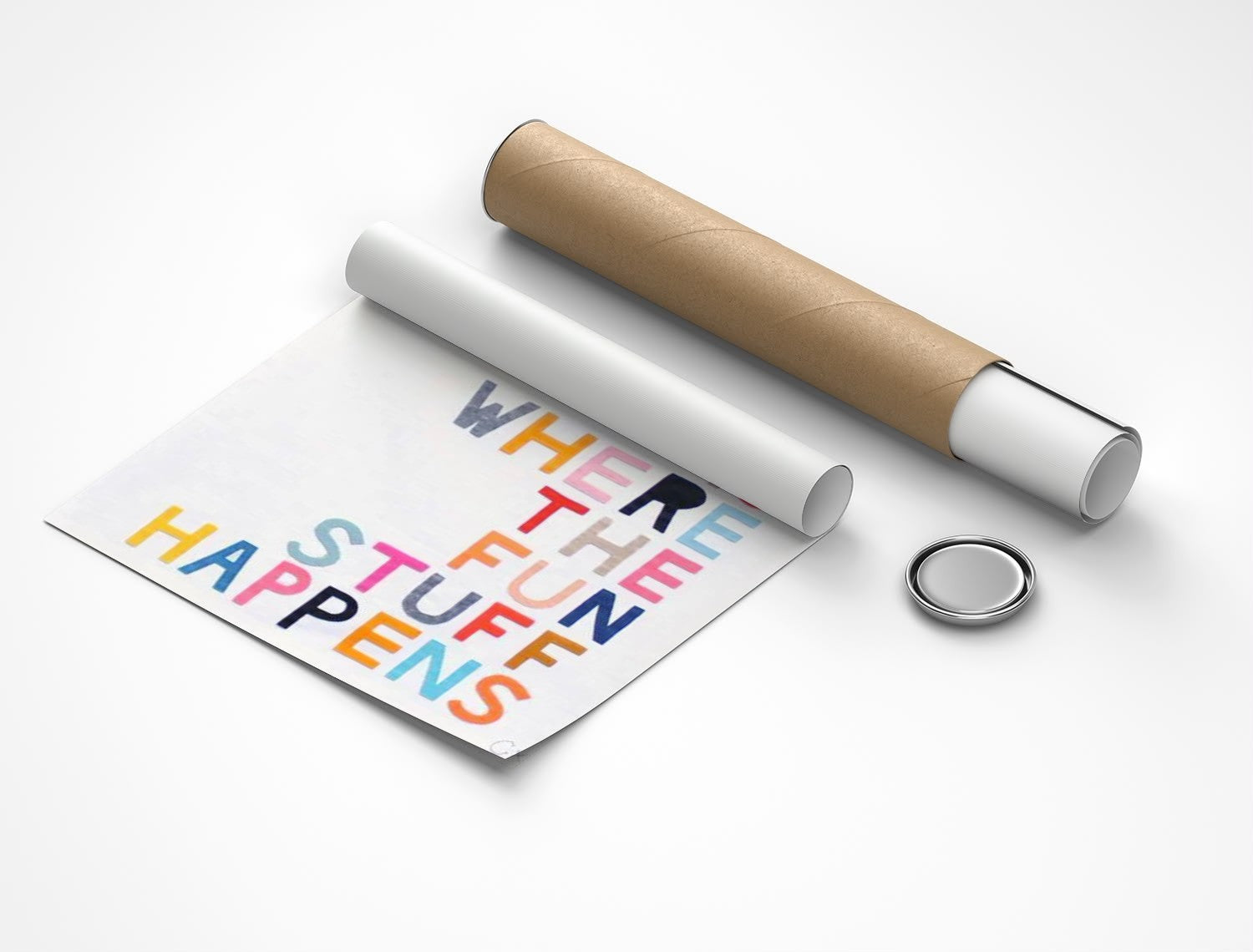 Rolled poster
