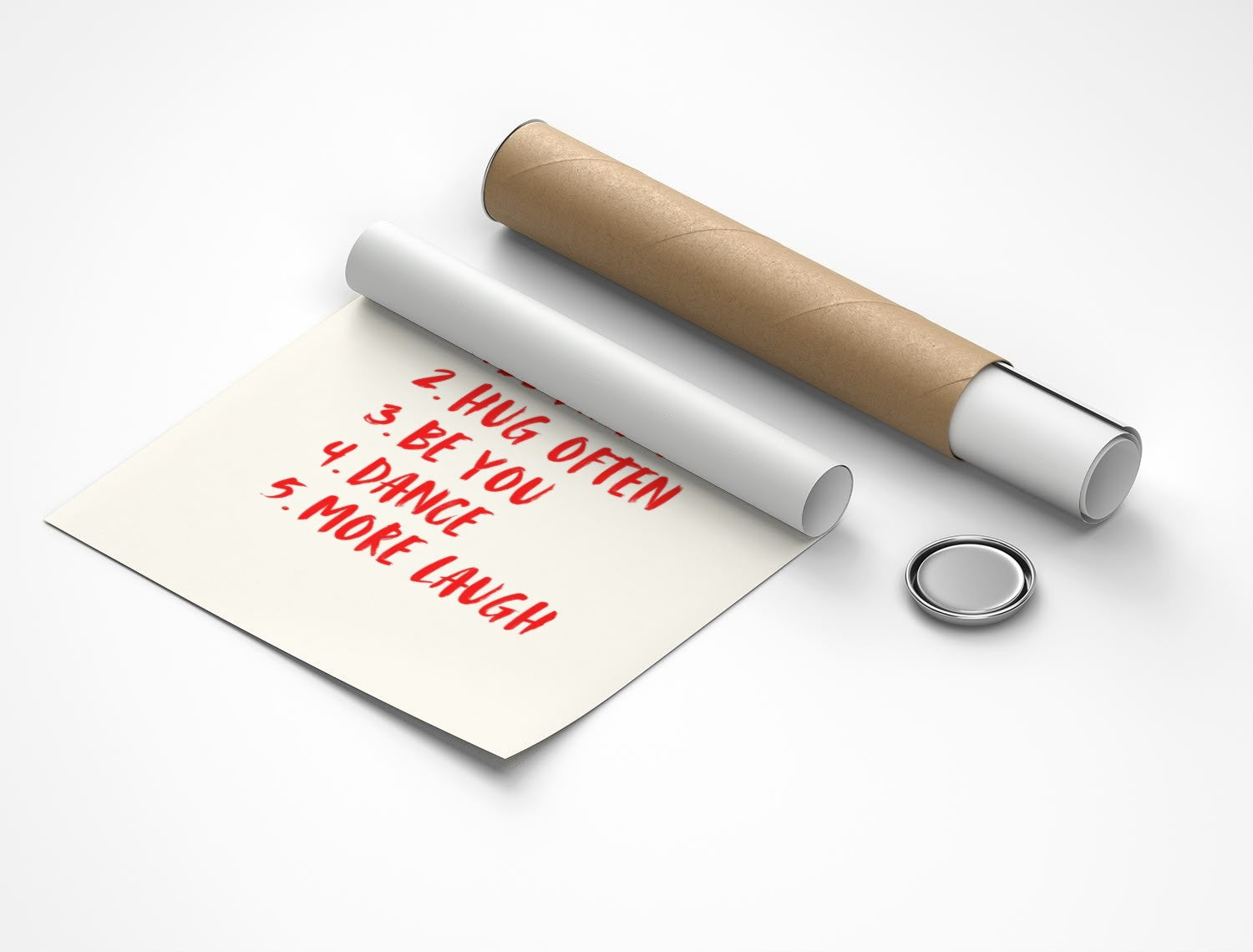 Rolled poster