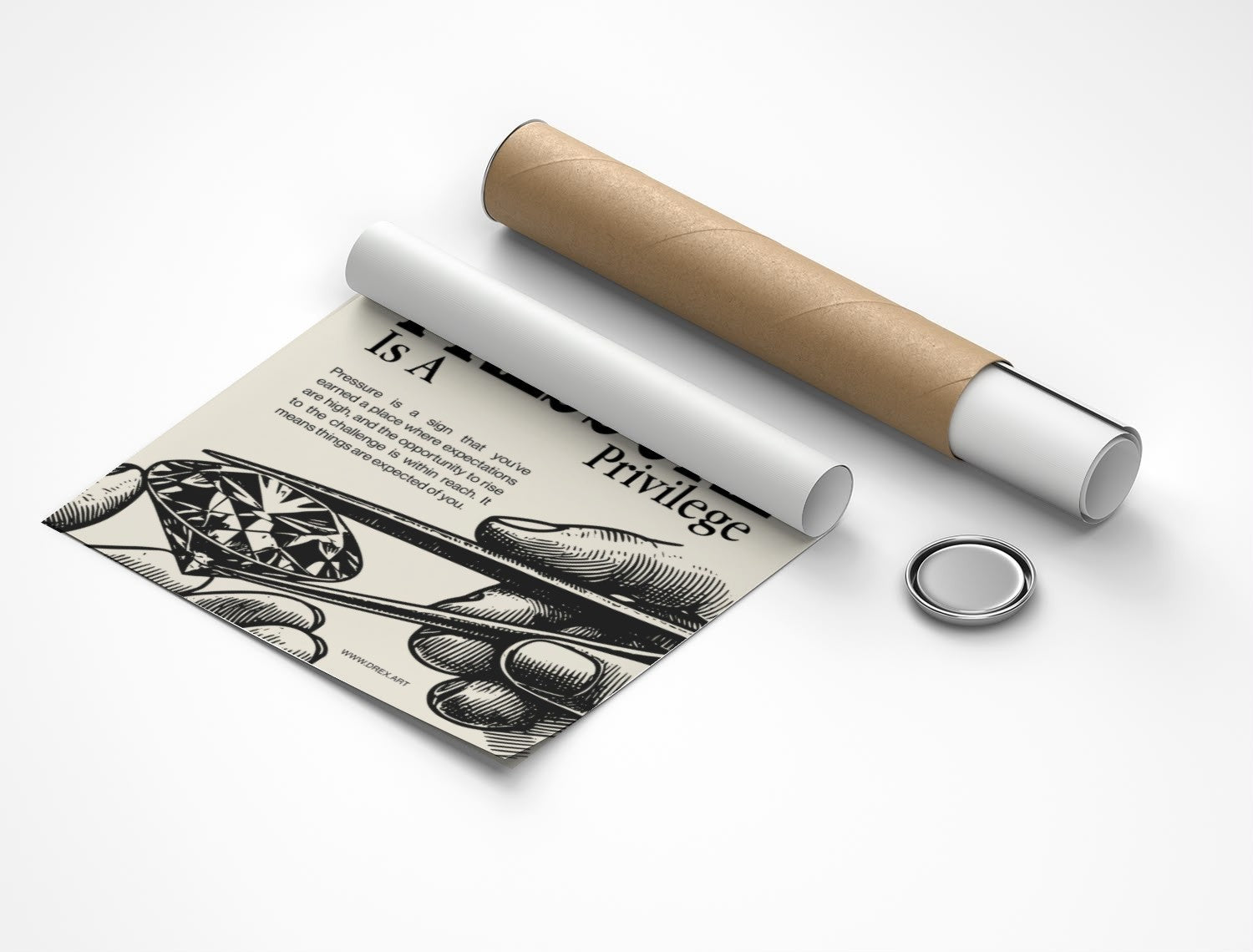 Rolled poster