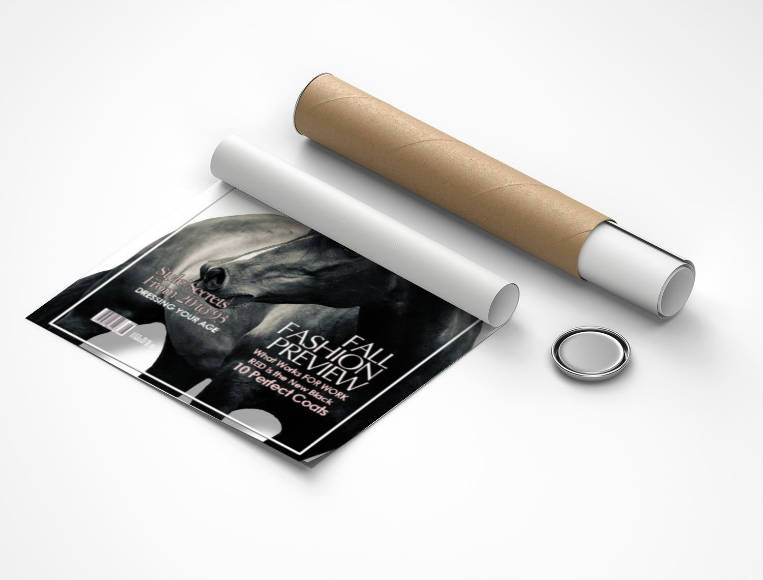 Rolled poster