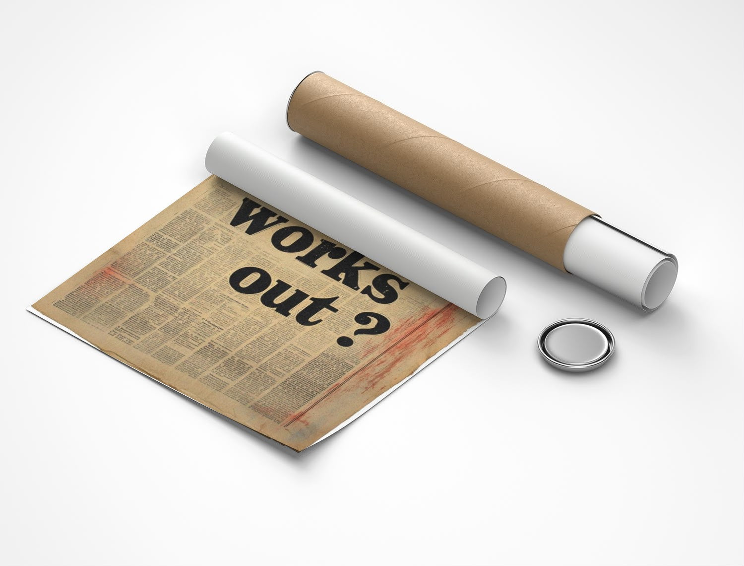 Rolled poster