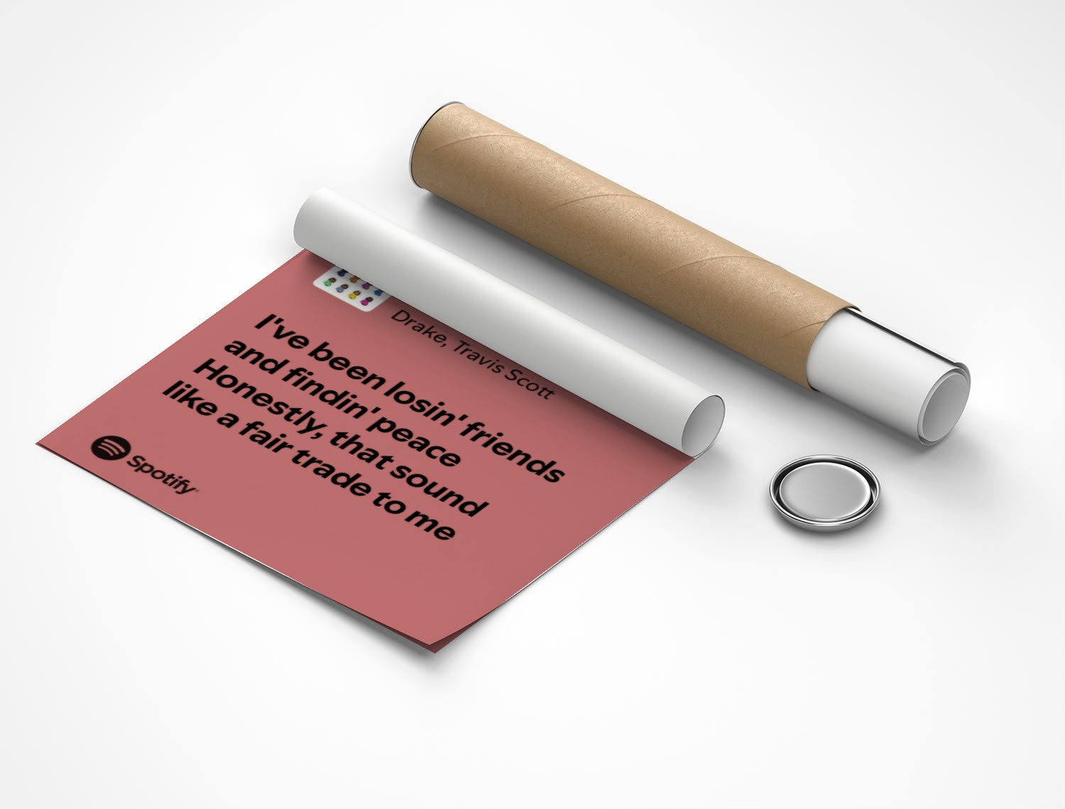 Rolled poster