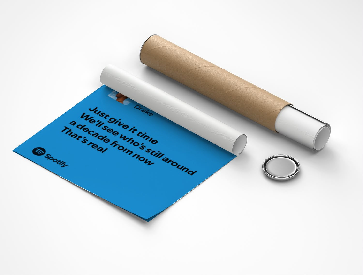 Rolled poster
