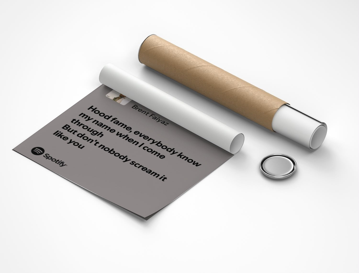 Rolled poster