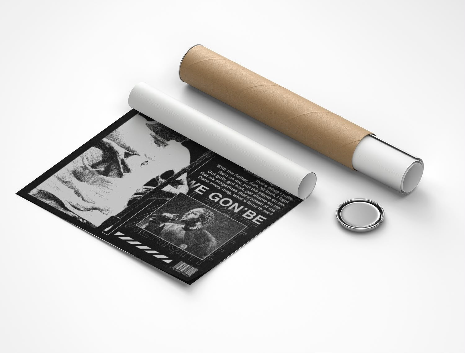 Rolled poster