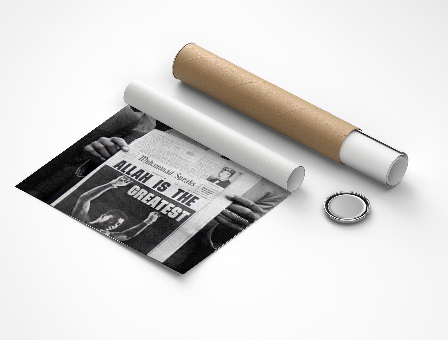 Rolled poster