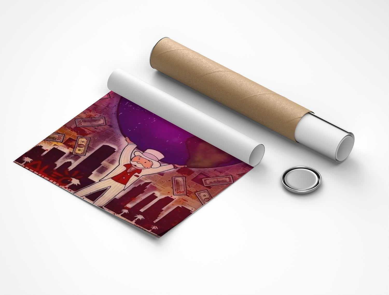 Rolled poster