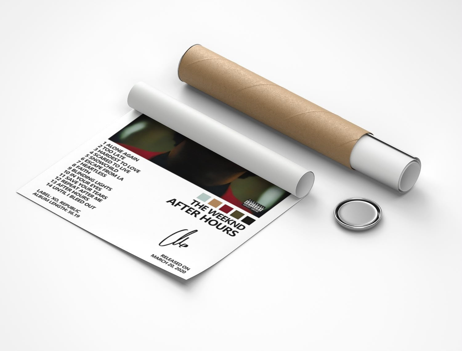 Rolled poster