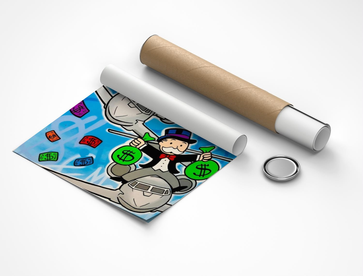 Rolled poster