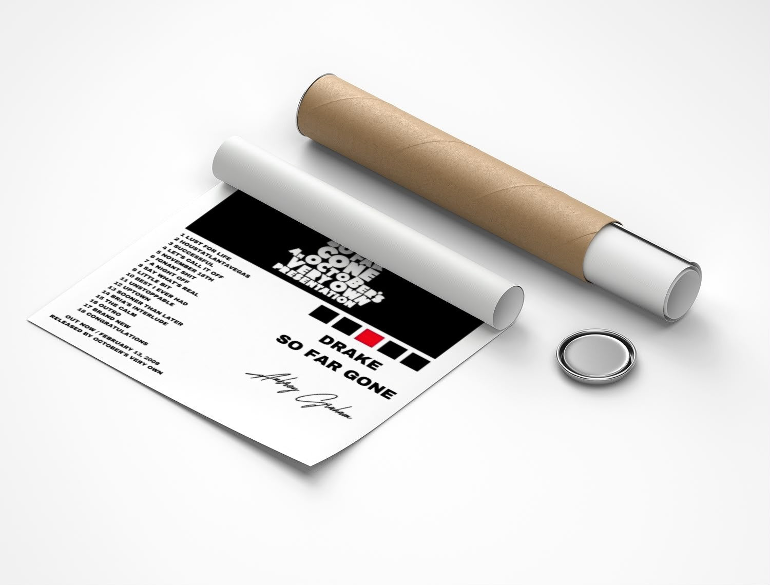 Rolled poster