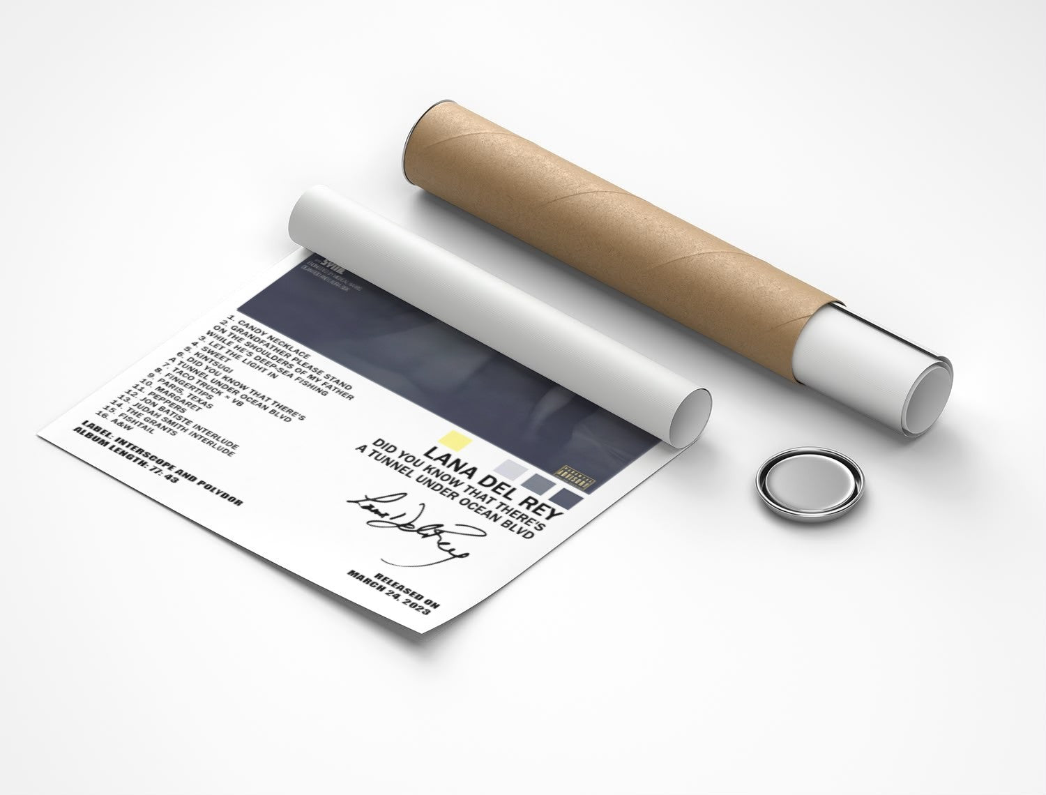 Rolled poster