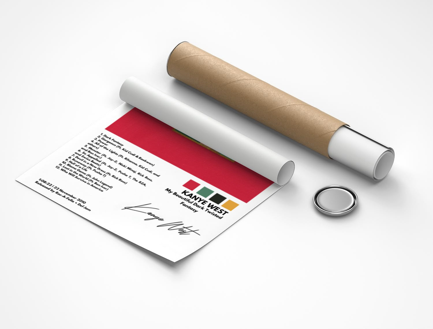 Rolled poster