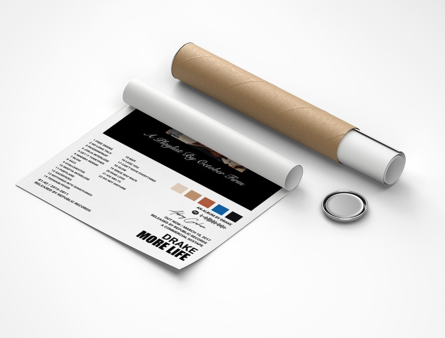 Rolled poster