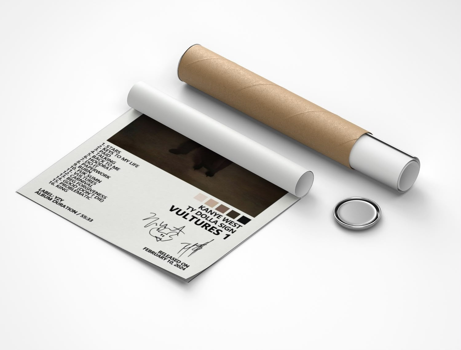 Rolled poster