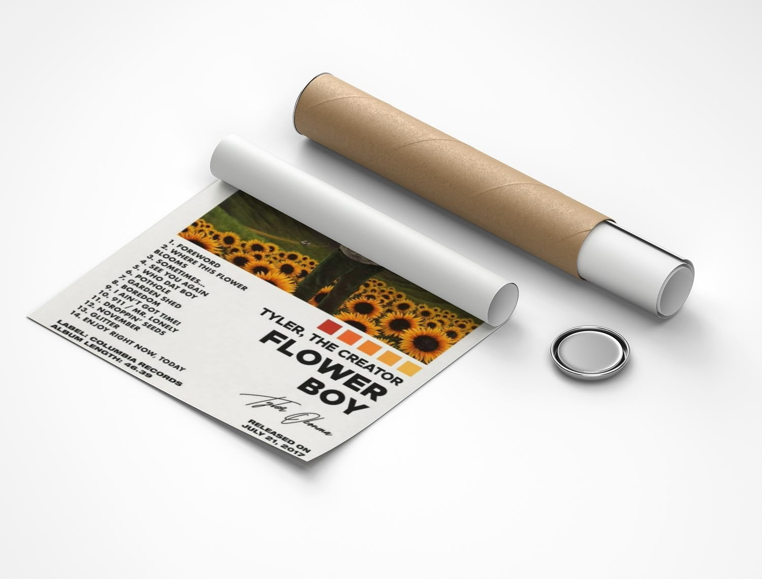 Rolled poster