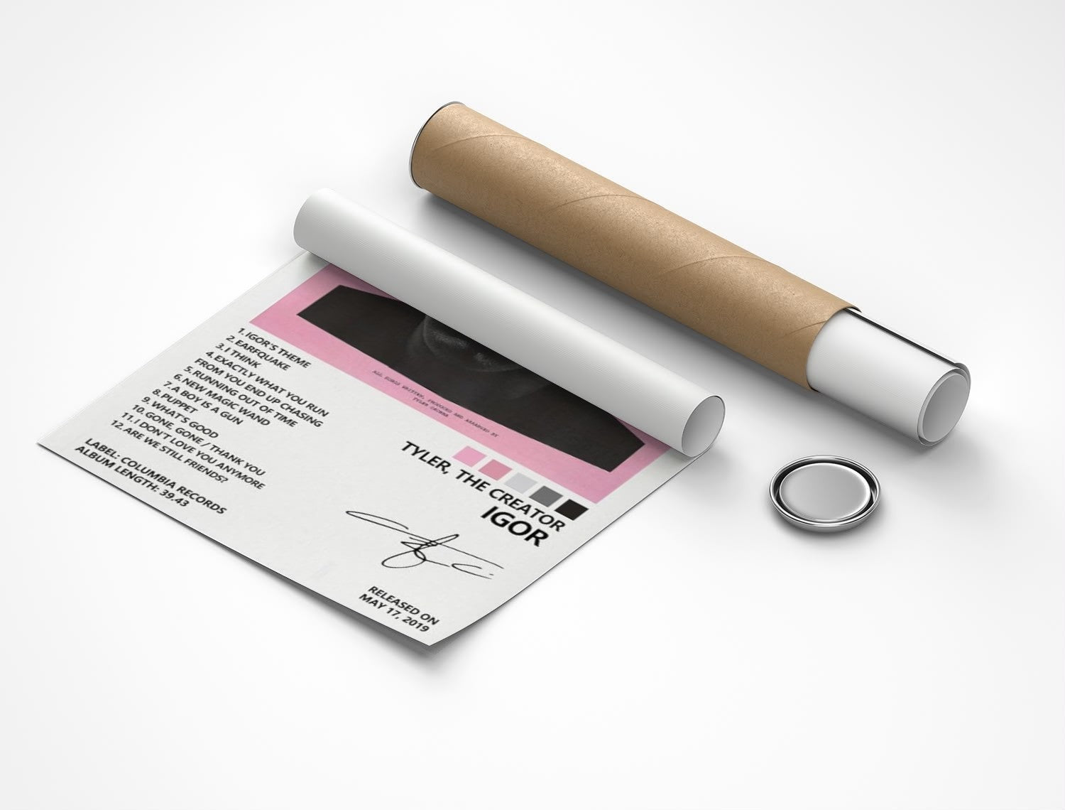 Rolled poster