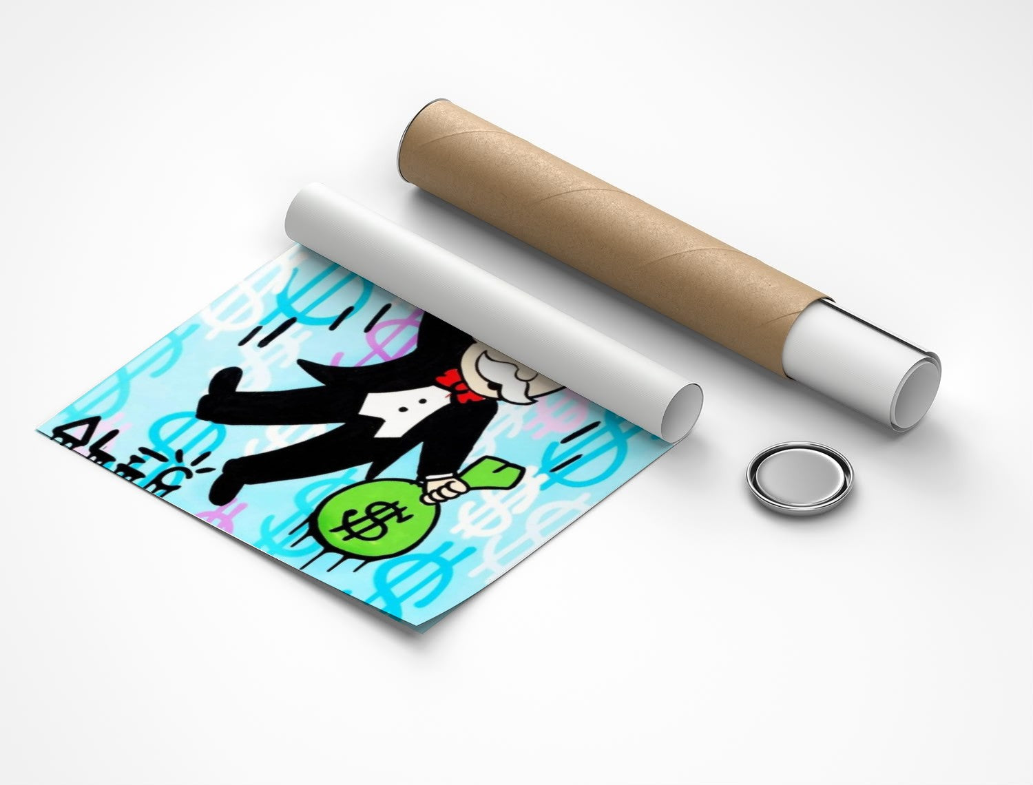 Rolled poster