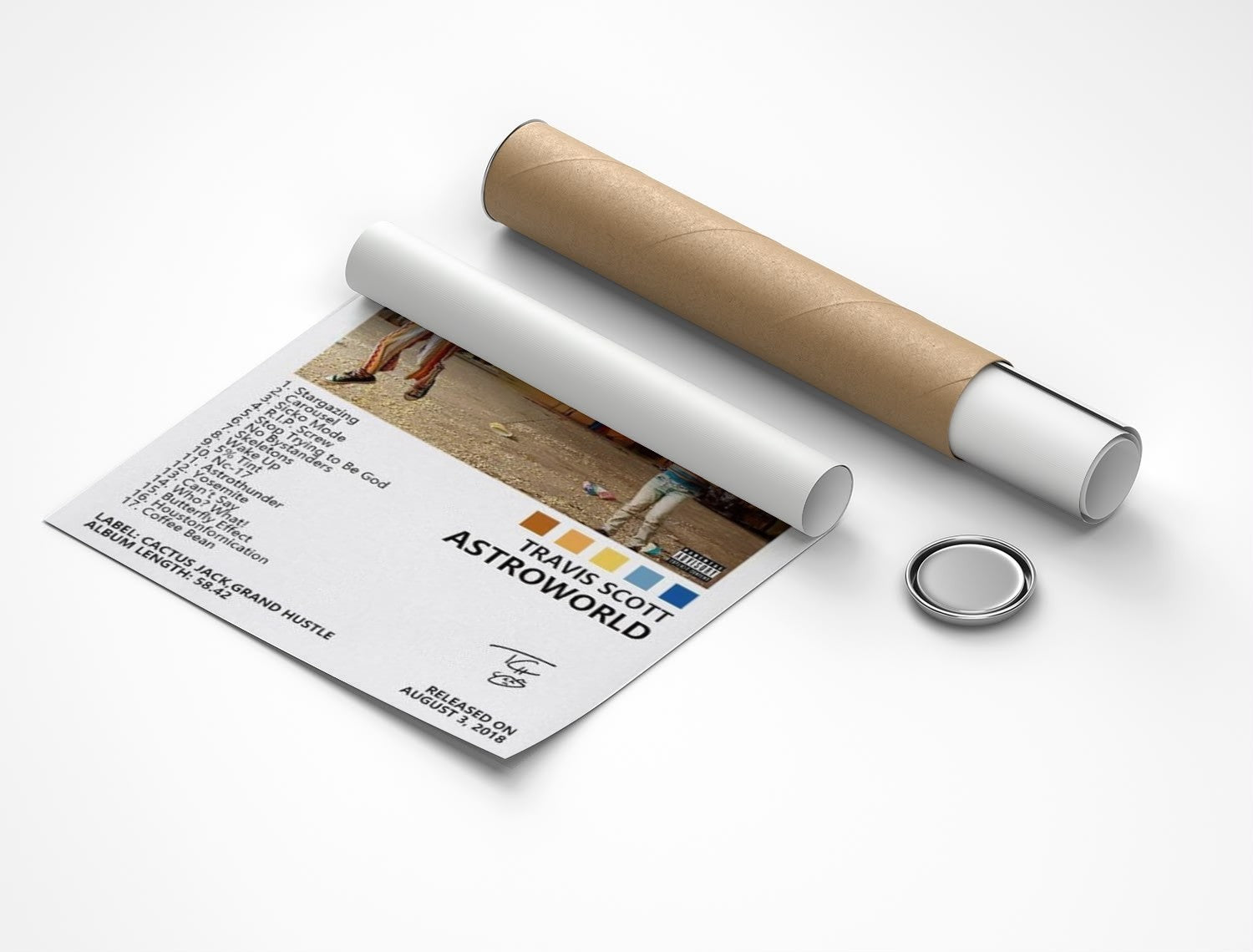 Rolled poster