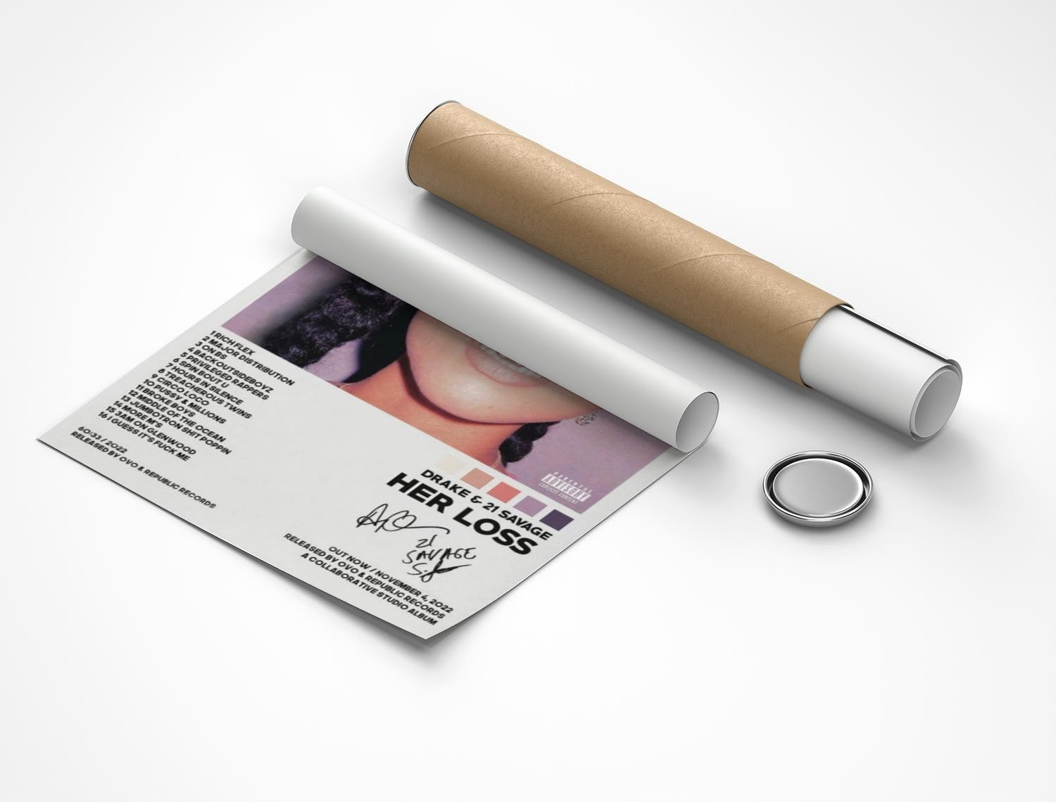 Rolled poster