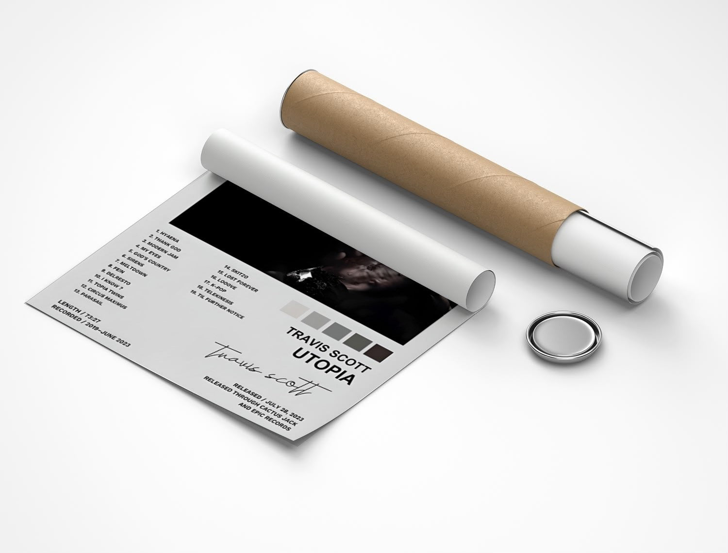 Rolled poster