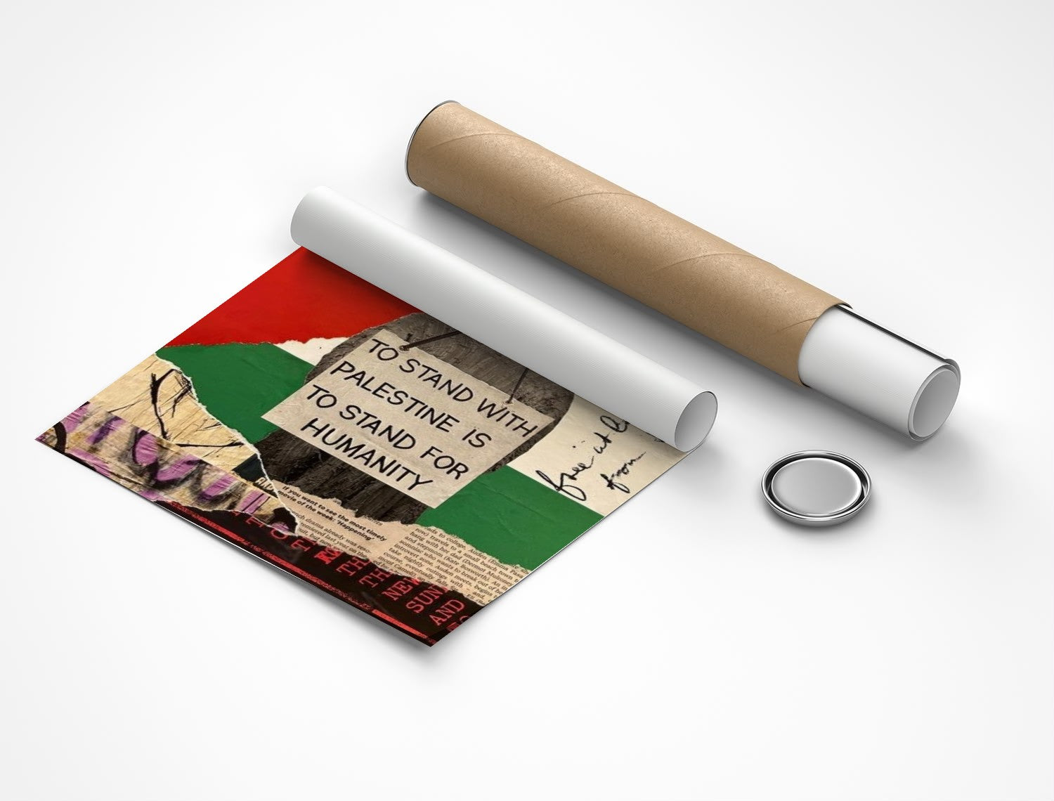Rolled poster