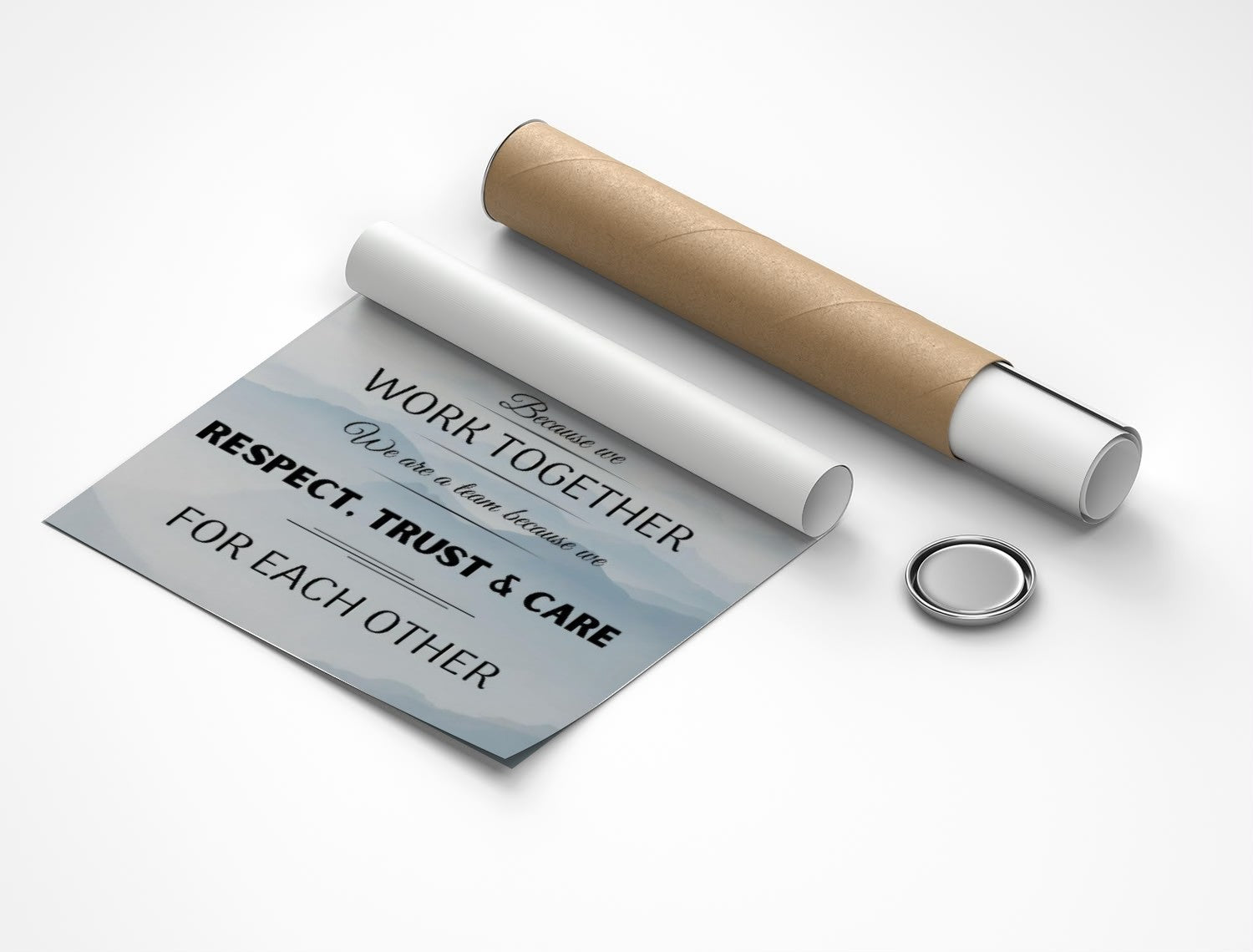 Rolled poster