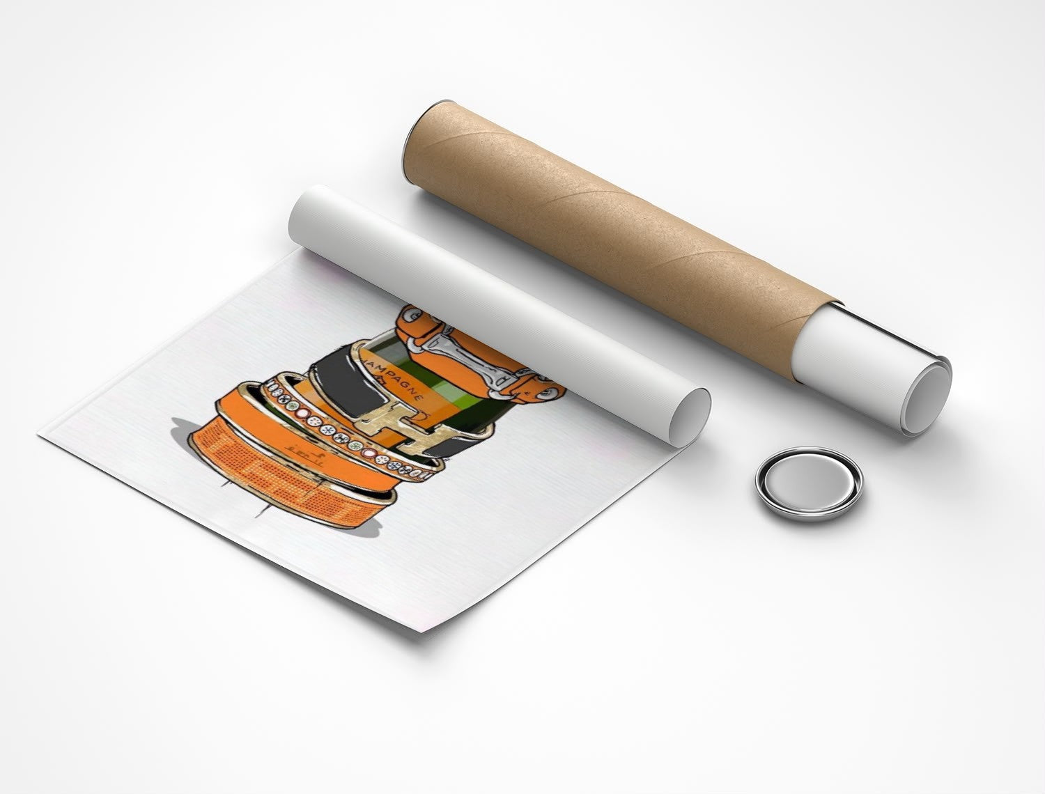 Rolled poster
