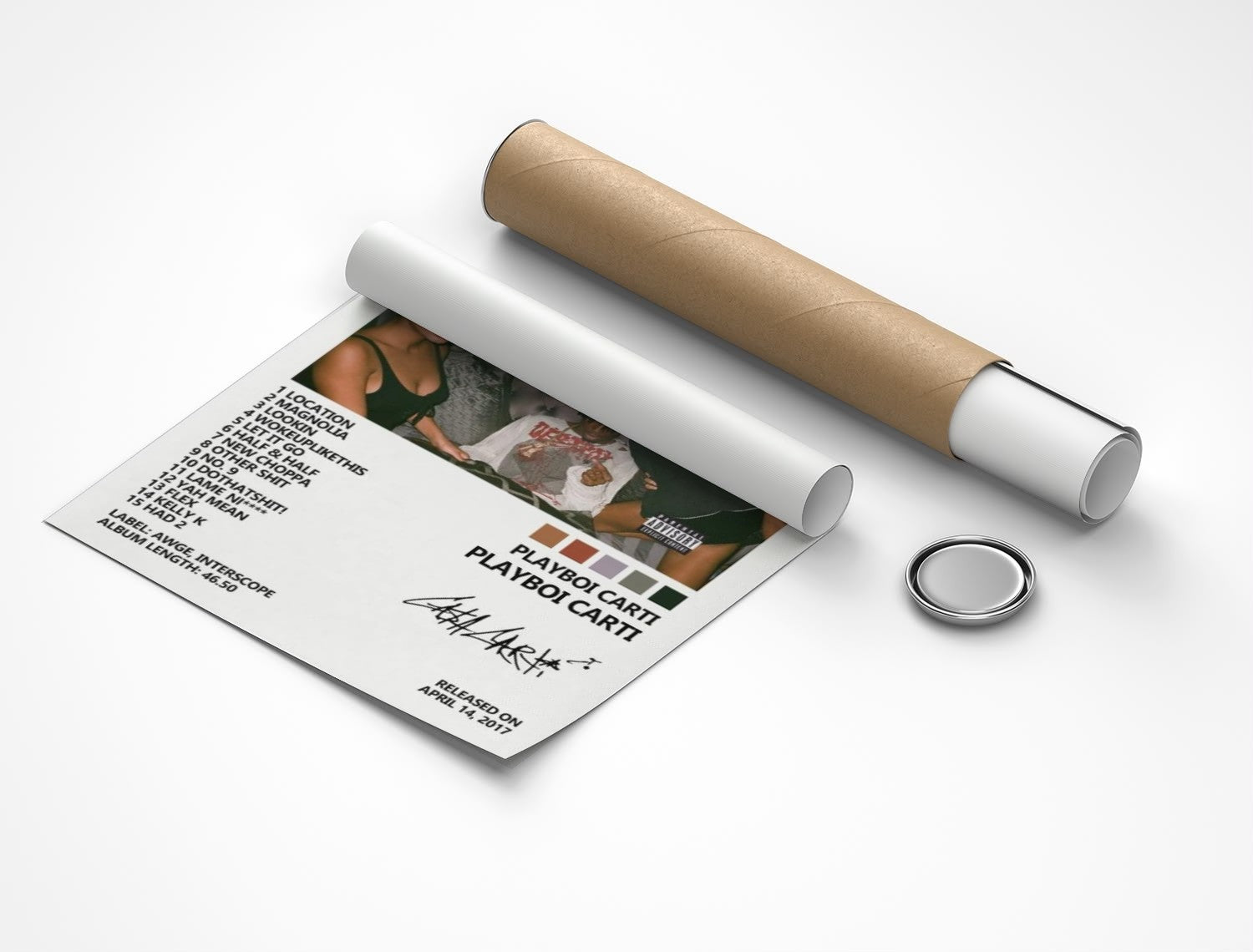 Rolled poster