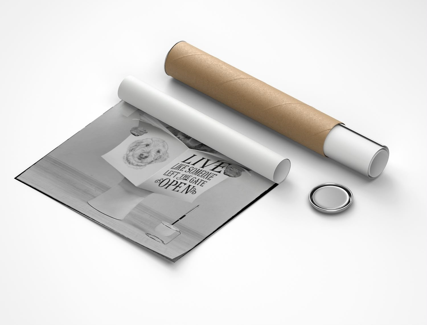 Rolled poster