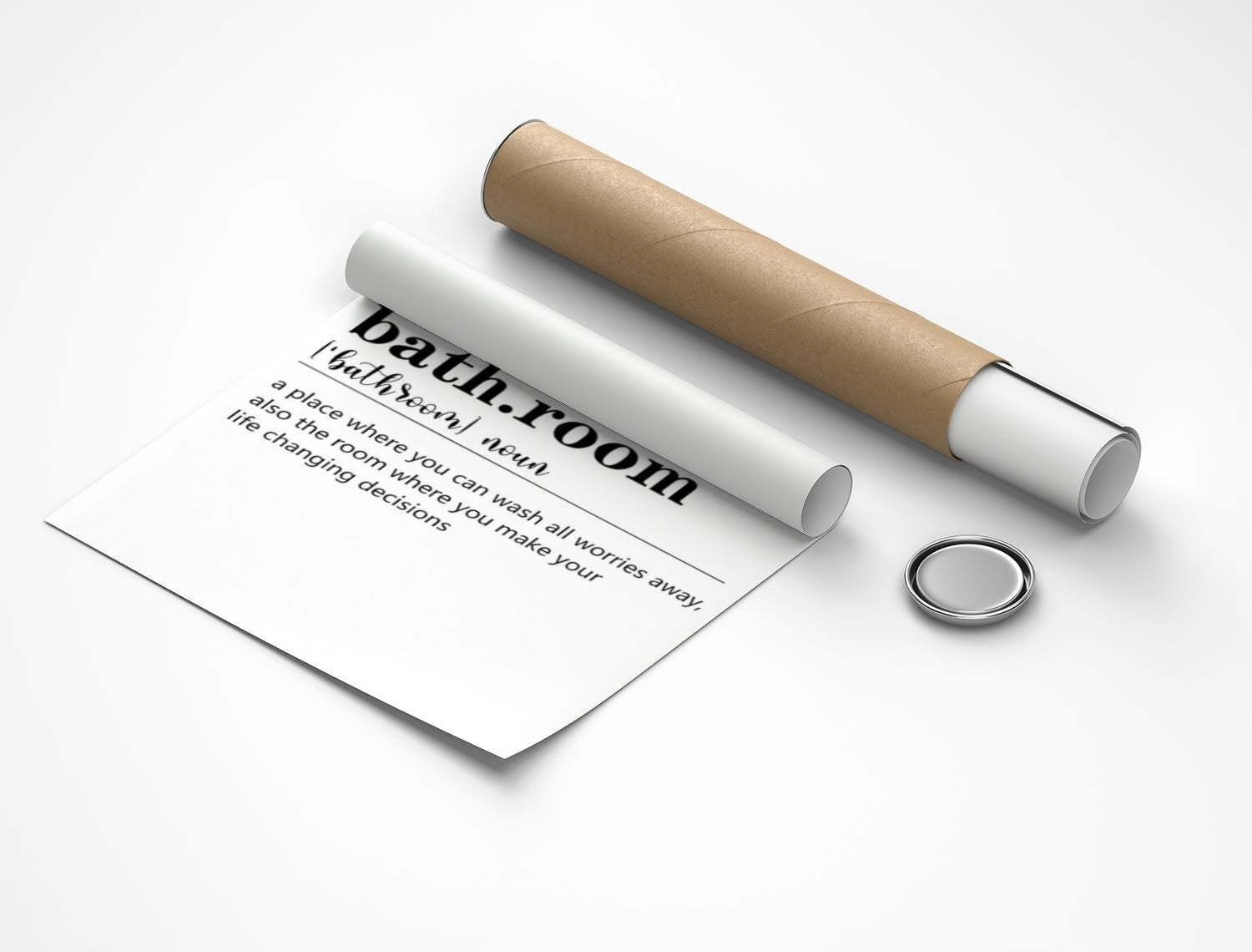 Rolled poster