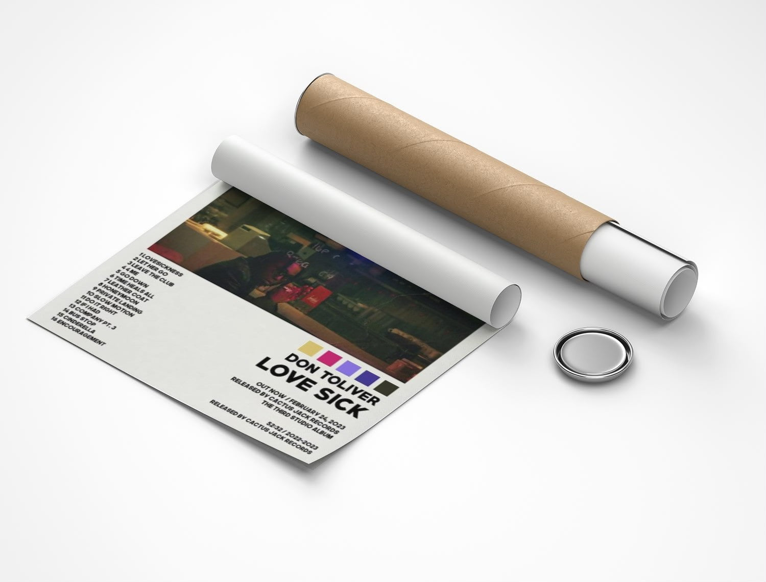 Rolled poster