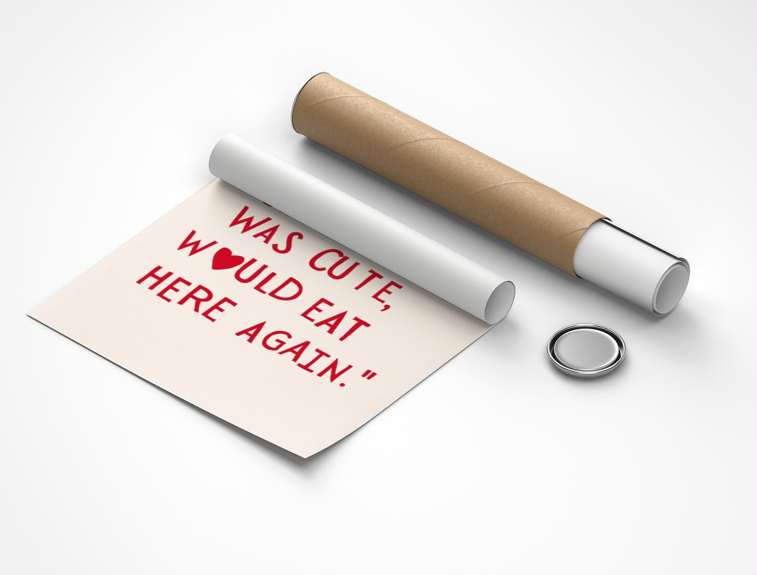Rolled poster