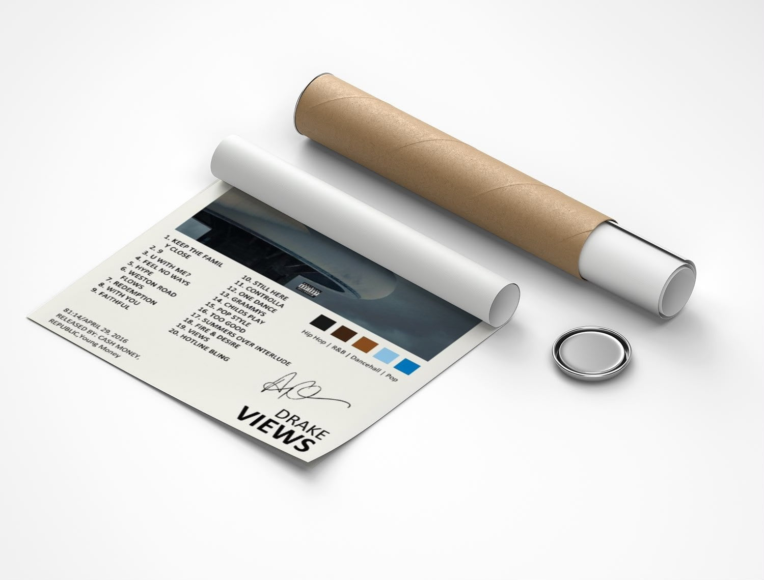 Rolled poster