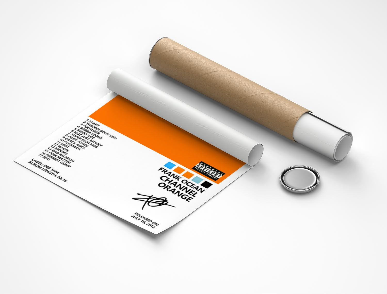 Rolled poster