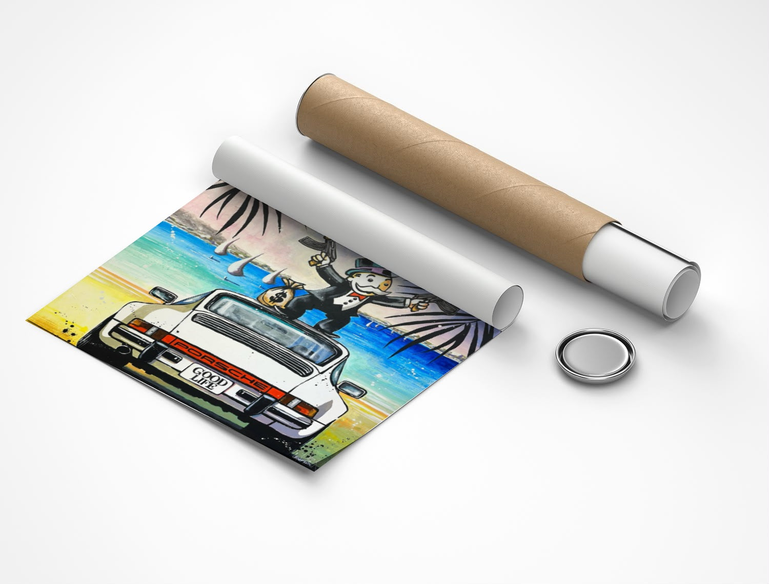 Rolled poster