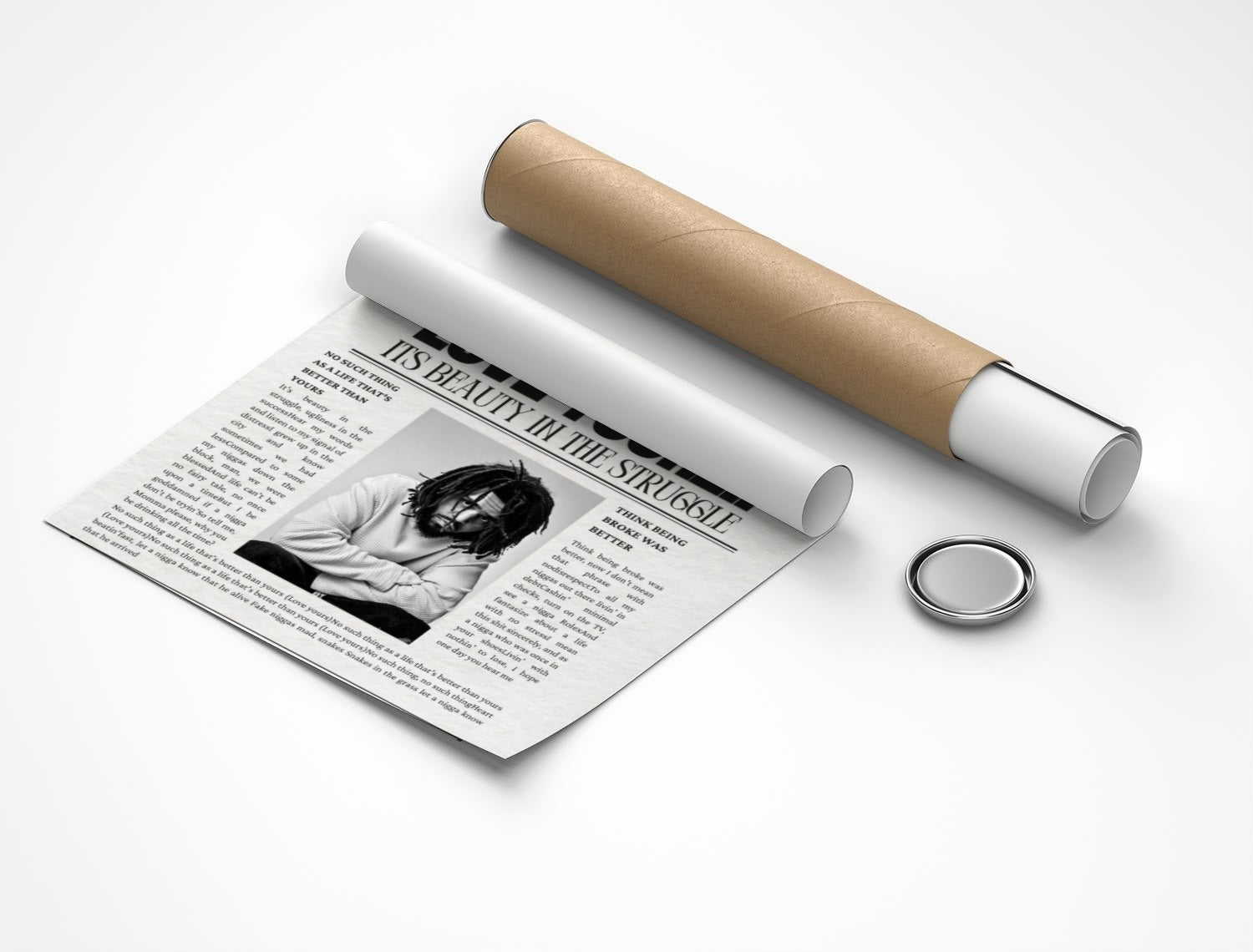 Rolled poster
