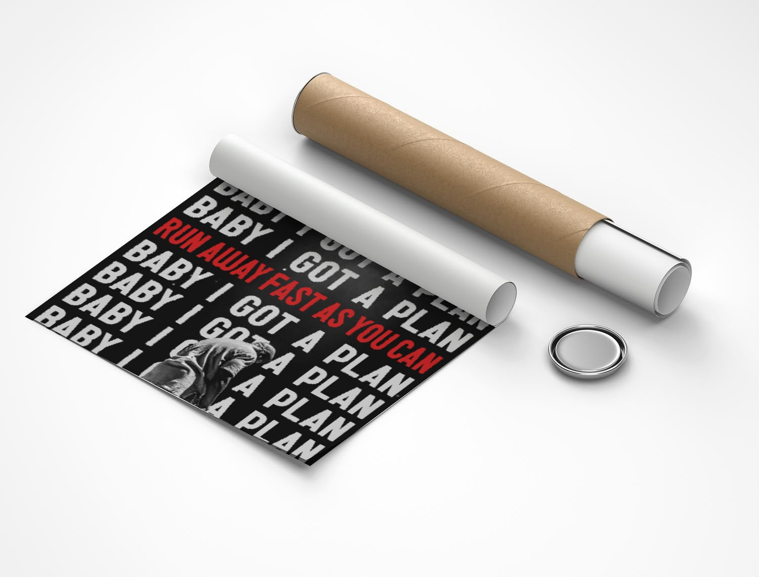 Rolled poster