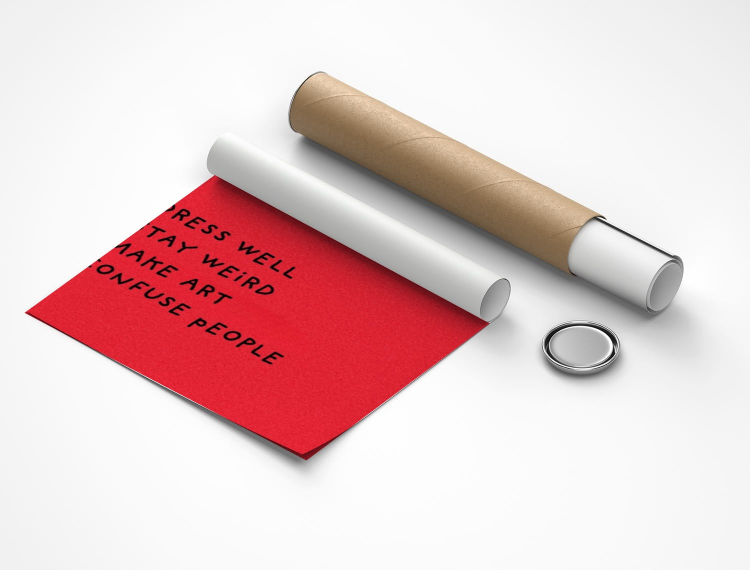 Rolled poster