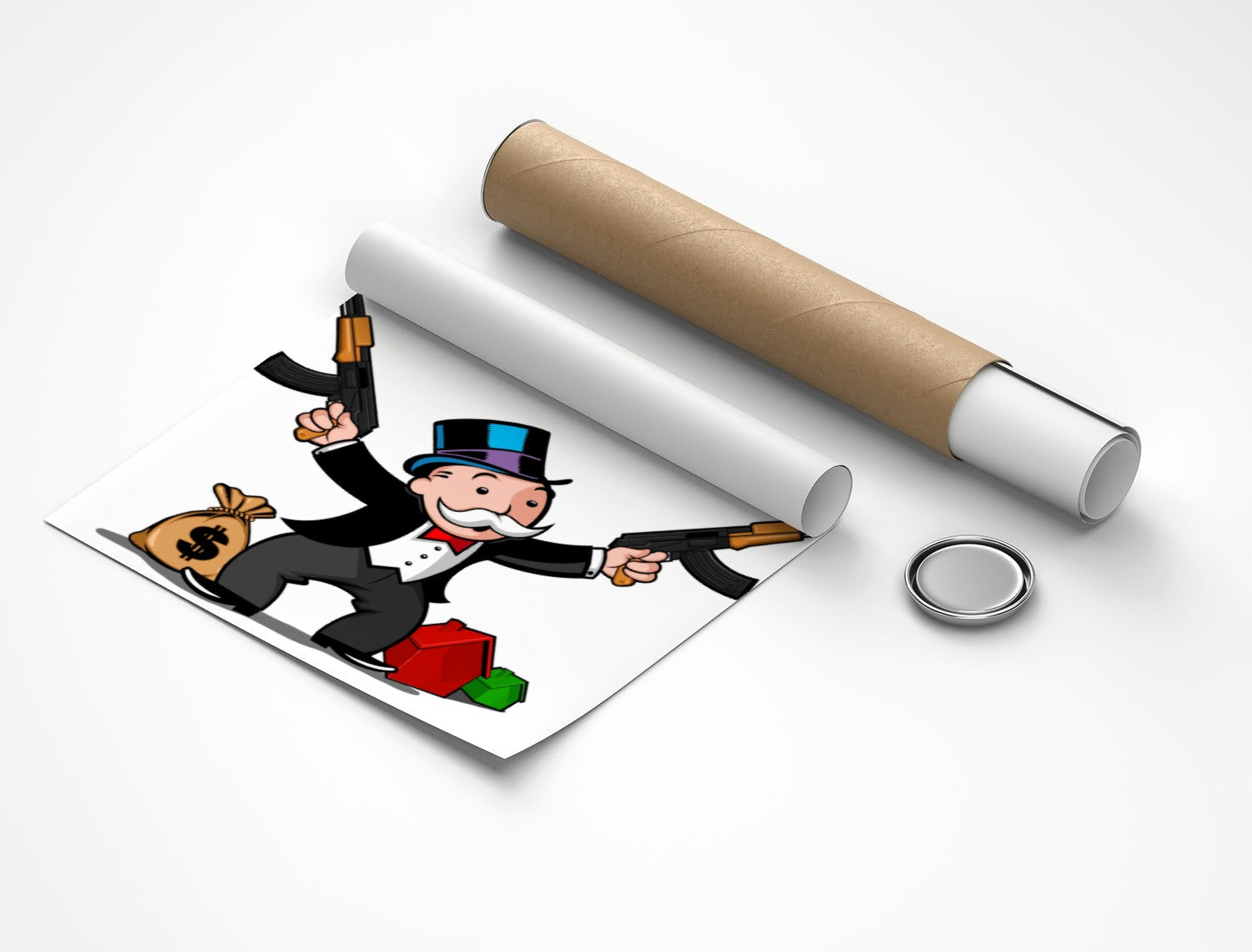 Rolled poster