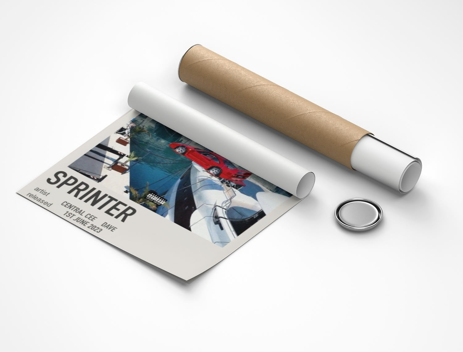 Rolled poster