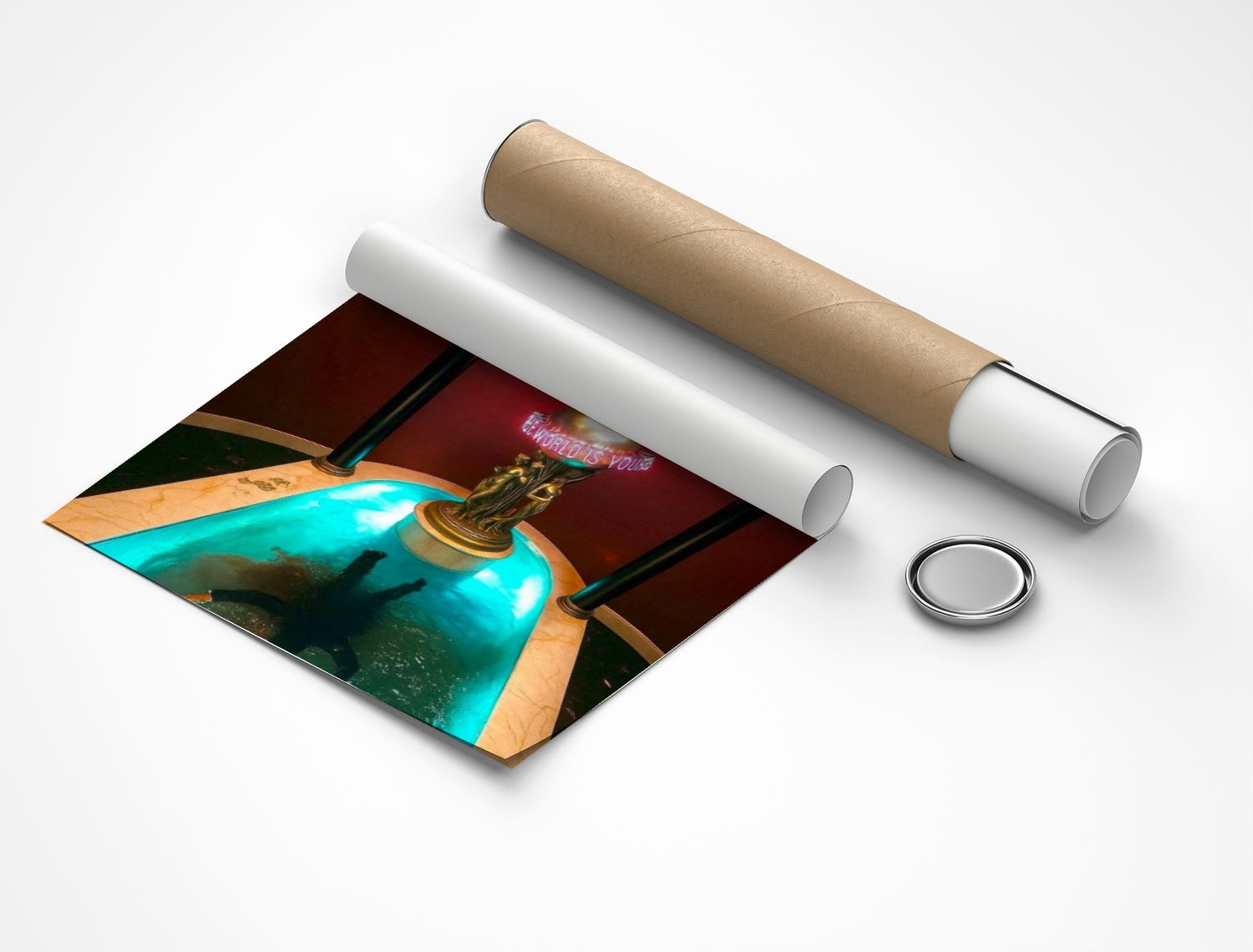 Rolled poster