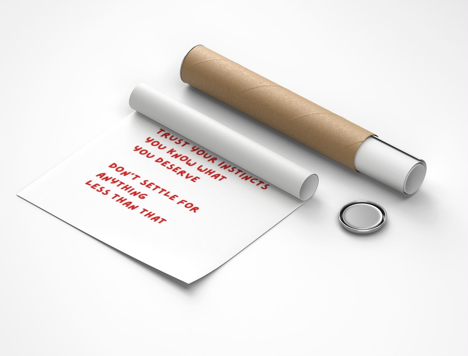 Rolled poster