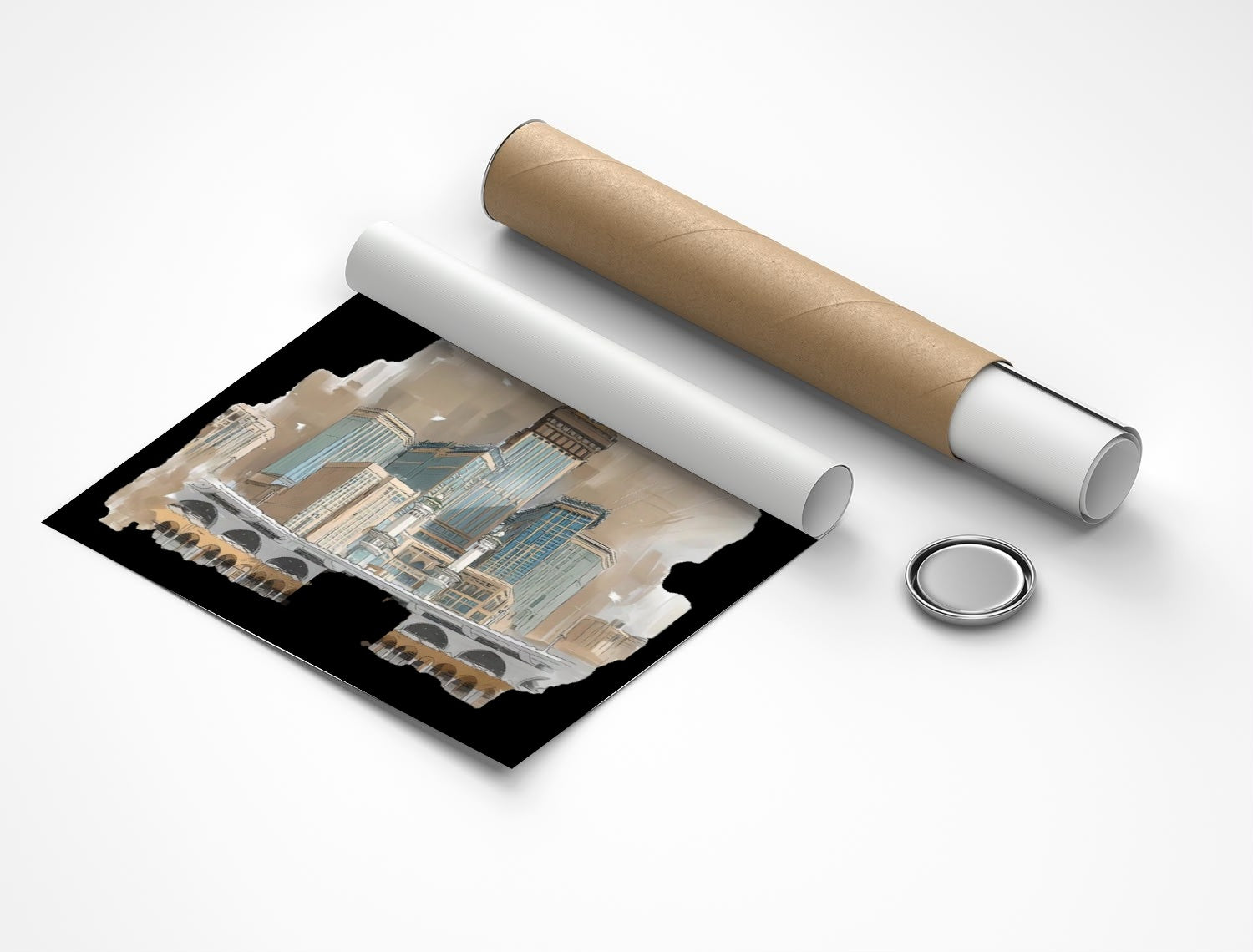 Rolled poster