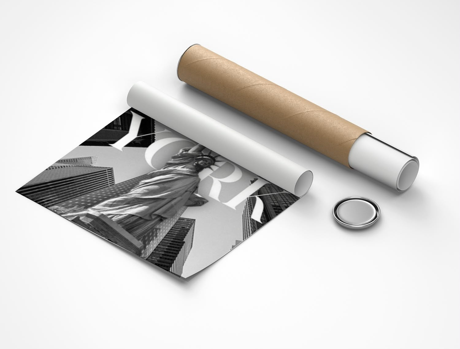 Rolled poster
