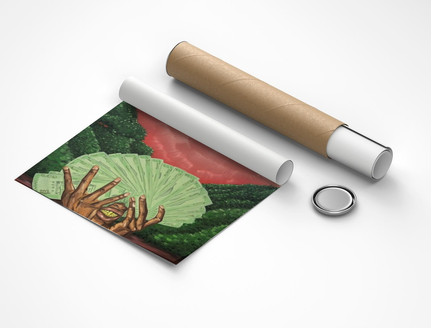 Rolled poster